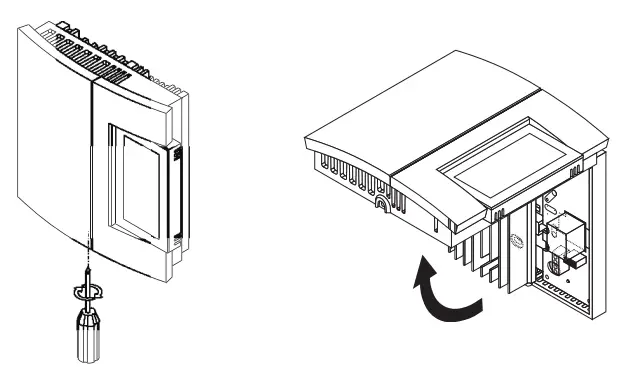 aube TH106 Programmable Electronic Thermostat - FIGURE 1