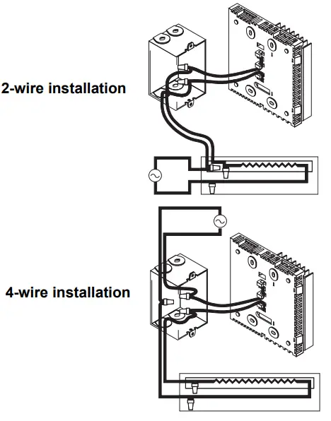 aube TH106 Programmable Electronic Thermostat - FIGURE 2