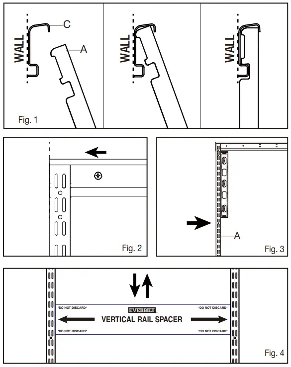 EVERBILT 90750 Genevieve 6 ft. White Adjustable Closet Organizer Double - fig 11