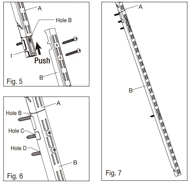 EVERBILT 90750 Genevieve 6 ft. White Adjustable Closet Organizer Double - fig 12