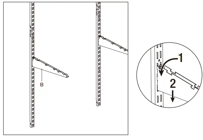 EVERBILT 90750 Genevieve 6 ft. White Adjustable Closet Organizer Double - fig 36