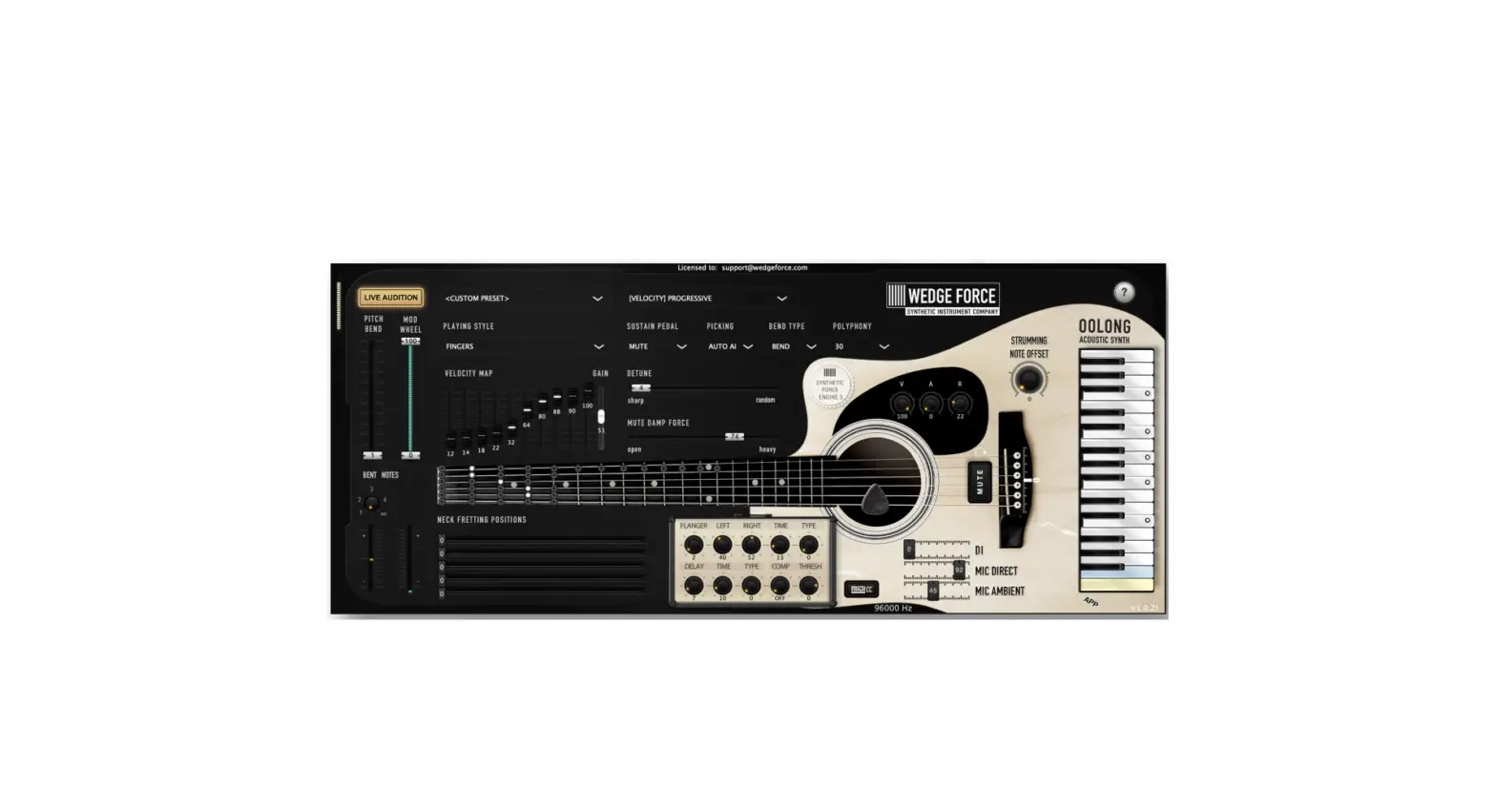 Wedge Force Oolong Acoustic Guitar User Manual