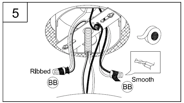 PROGRESS-LIGHTING-P400323-Laila-4-Light-Vintage-Brass-Coastal-Chandelier-FIG-10