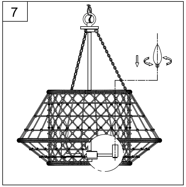 PROGRESS-LIGHTING-P400323-Laila-4-Light-Vintage-Brass-Coastal-Chandelier-FIG-12