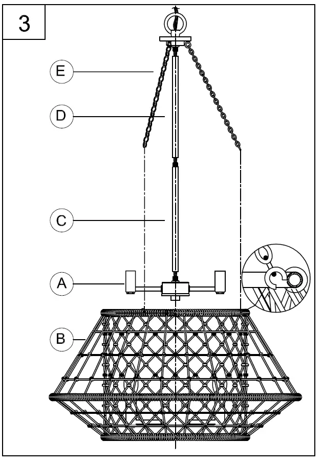 PROGRESS-LIGHTING-P400323-Laila-4-Light-Vintage-Brass-Coastal-Chandelier-FIG-8