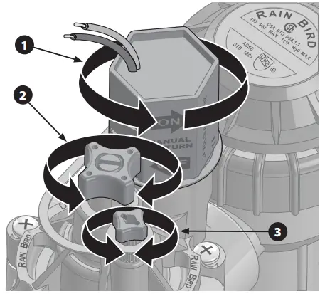 RAIN BIRD DAS ASVF Series Valve - Valve Operation