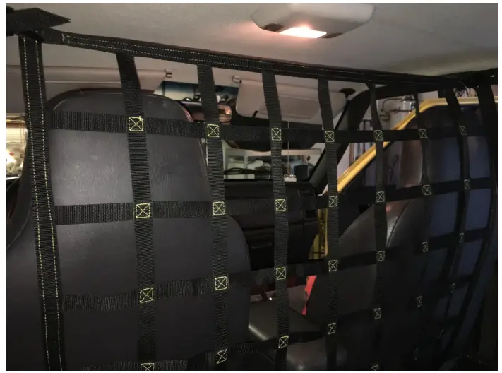 Raingler NETS GRIPS XJ Behind Front Seat Barrier Jeep Cherokee-fig8