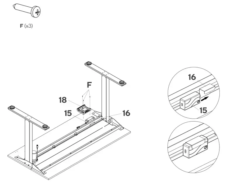 kogan ELSTADSPNWA Standing Split Desk - Figure 10
