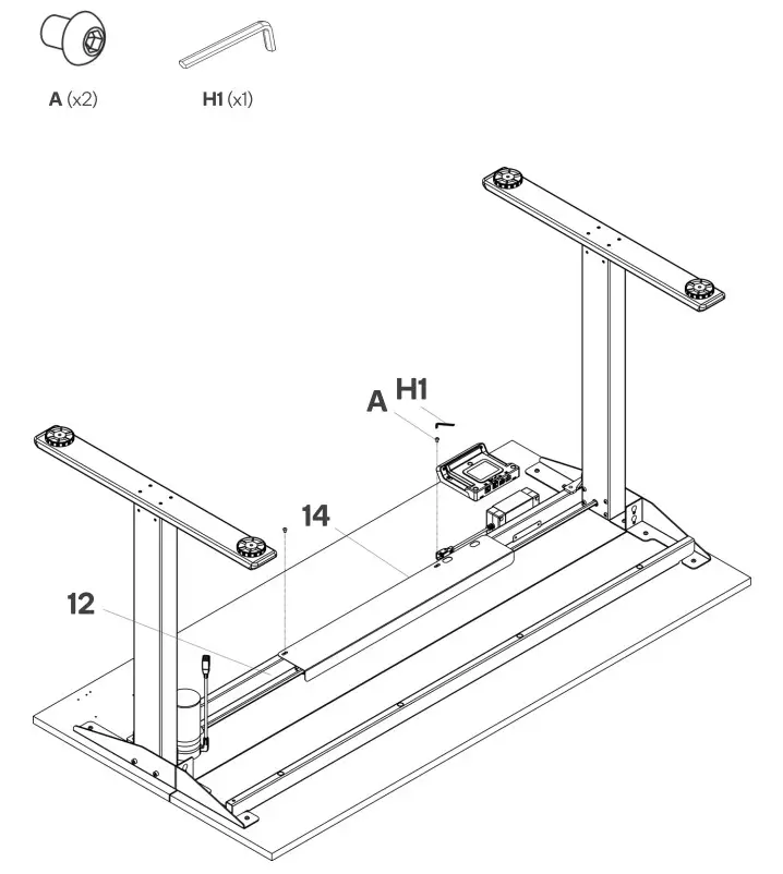 kogan ELSTADSPNWA Standing Split Desk - Figure 11