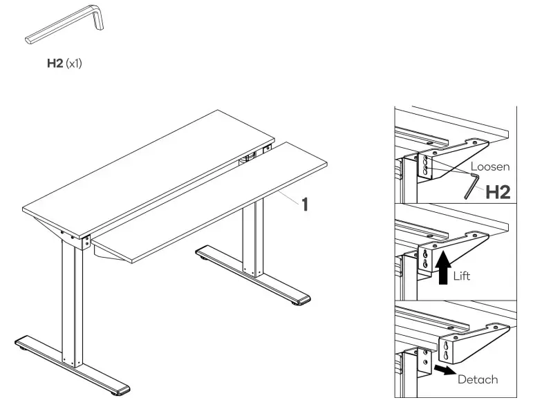 kogan ELSTADSPNWA Standing Split Desk - Figure 14