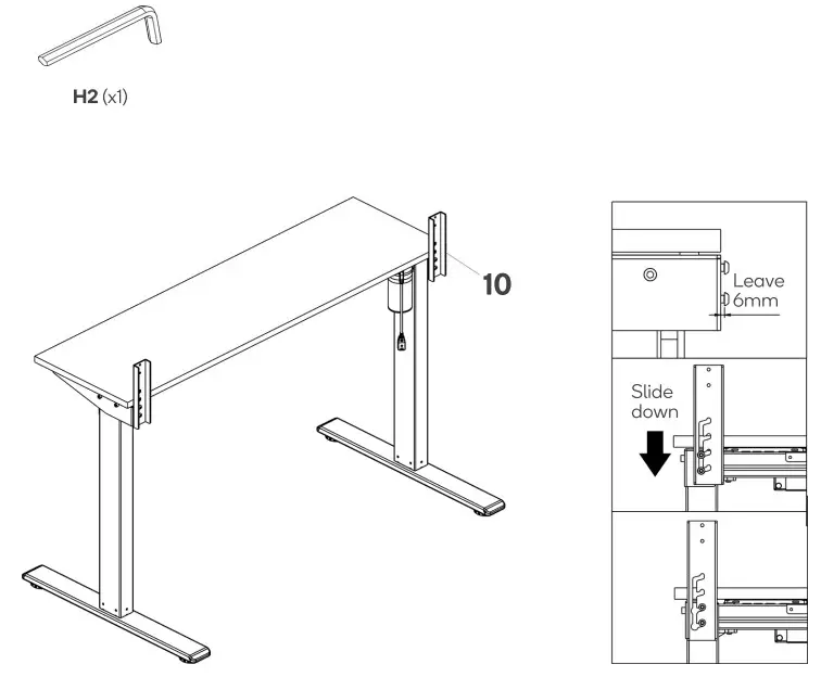 kogan ELSTADSPNWA Standing Split Desk - Figure 15