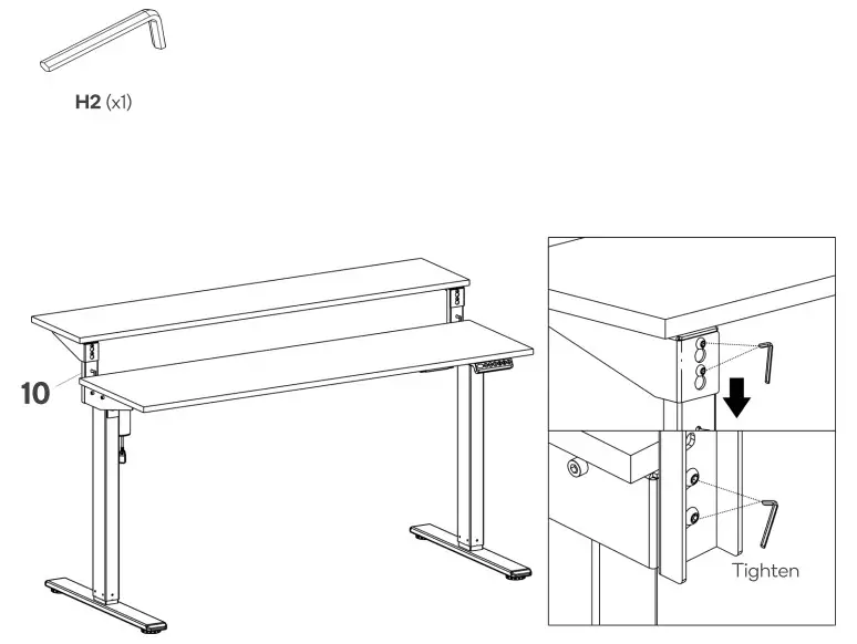 kogan ELSTADSPNWA Standing Split Desk - Figure 17