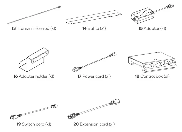 kogan ELSTADSPNWA Standing Split Desk - Figure 2