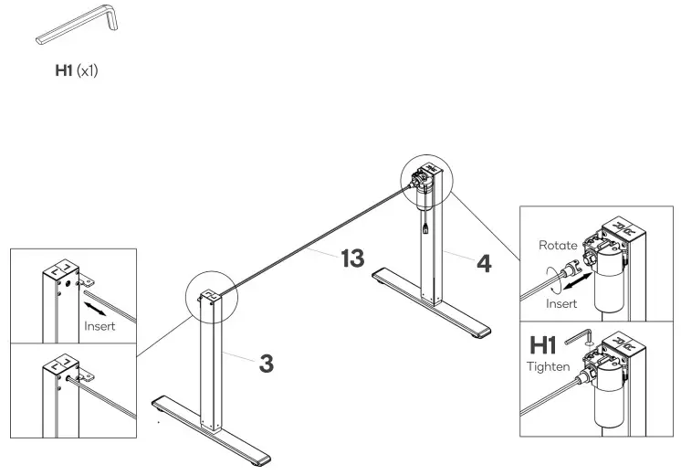 kogan ELSTADSPNWA Standing Split Desk - Figure 6