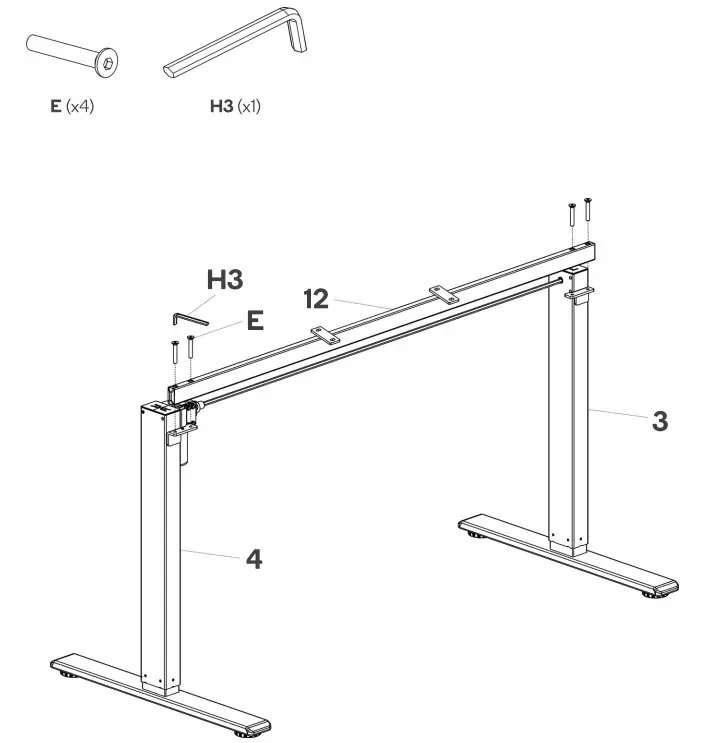 kogan ELSTADSPNWA Standing Split Desk - Figure 7