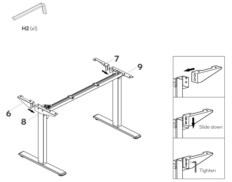 kogan ELSTADSPNWA Standing Split Desk - Figure 9