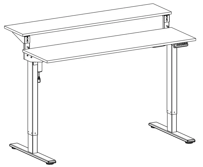 kogan ELSTADSPNWA Standing Split Desk