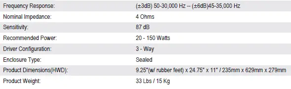 aperion audio Verus III Grand V6T Hybrid 10D Speakers - 9