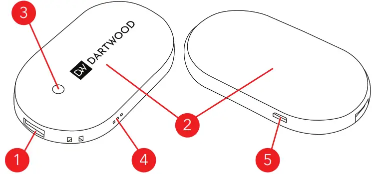 DARTWOOD Rechargeable Hand Warmer - Introduction to parts