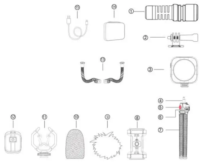 USKEYVISION-Flex-K3-Flexible-Smartphone-Video-Vlog-Kit-with-Remote-fig-1