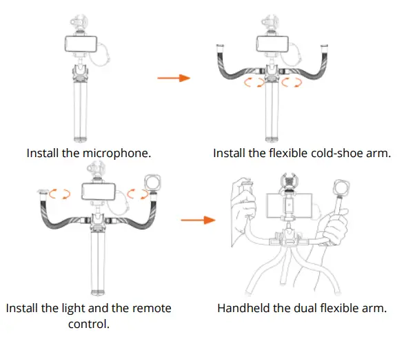 USKEYVISION-Flex-K3-Flexible-Smartphone-Video-Vlog-Kit-with-Remote-fig-10