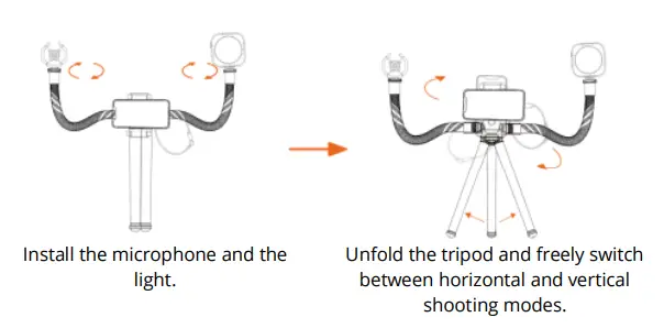 USKEYVISION-Flex-K3-Flexible-Smartphone-Video-Vlog-Kit-with-Remote-fig-8