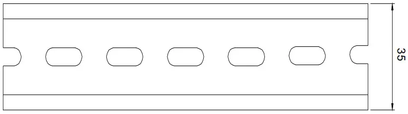 MW HDR 30 series 30W Ultra Slim Step Shape DIN Rail - Figure 2