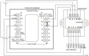 wiring diagram for a 2H/2C conventional application