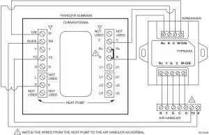 wiring diagram for a 3H/2C heat pump application