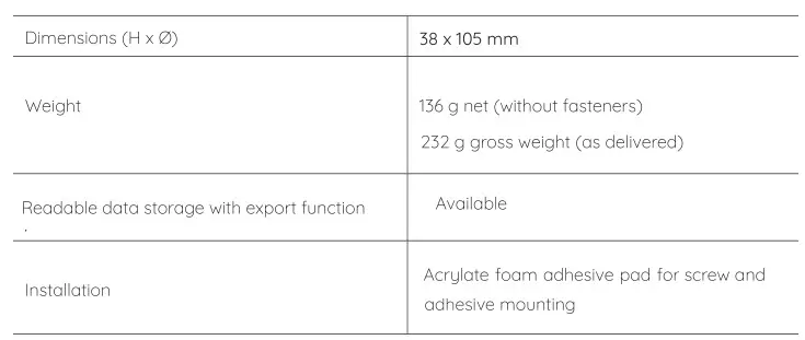 Pyrexx XSD100 Smoke Alarm - Technical specifications 2