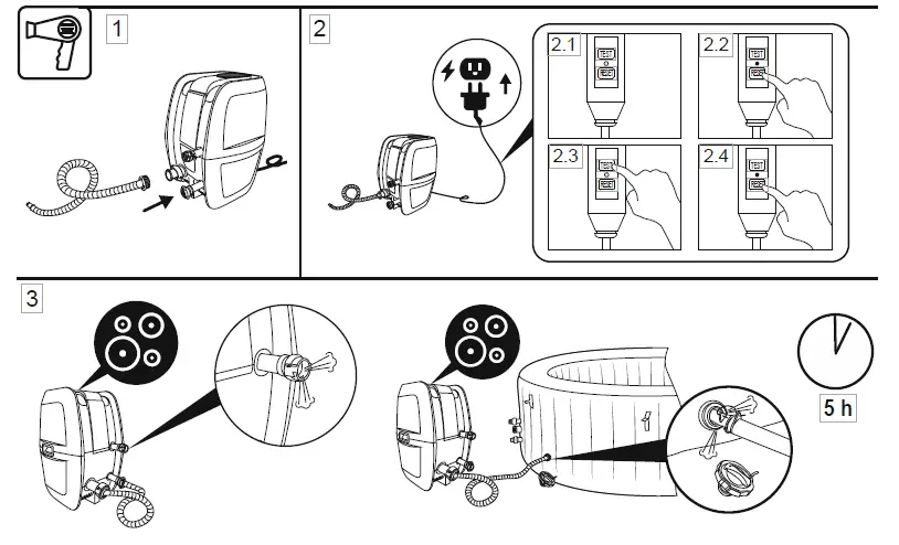 Bestway-60061-Lay-Z-Spa-Aruba-AirJet-Hot-Tub-Instruction-FIG-3