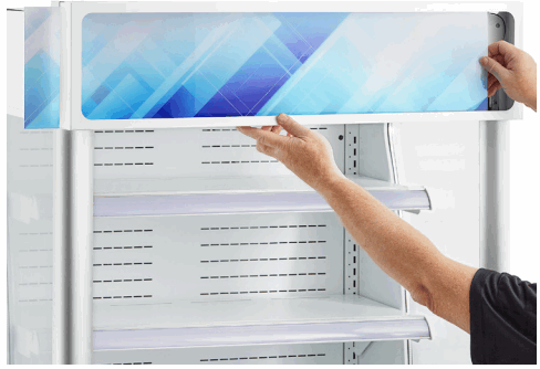 AVANTCO WMAC 26HC Vertical Air Merchandiser Custom Panel - fig 3