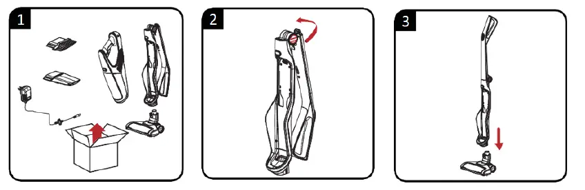 DOMO DO42101SV 2 In 1 Stick Vacuum Cleaner 2