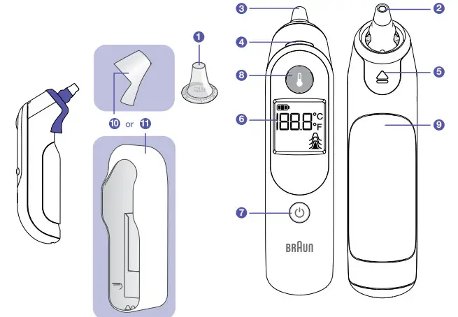 BRAUN IRT 6020 ThermoScan Ear thermometer - FIGURE 1