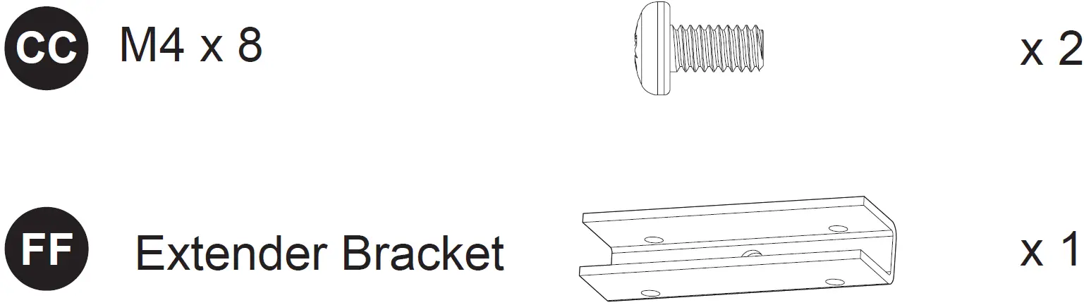 Origin 21 VS26EK-W Vertical Standard Extender Kit 14