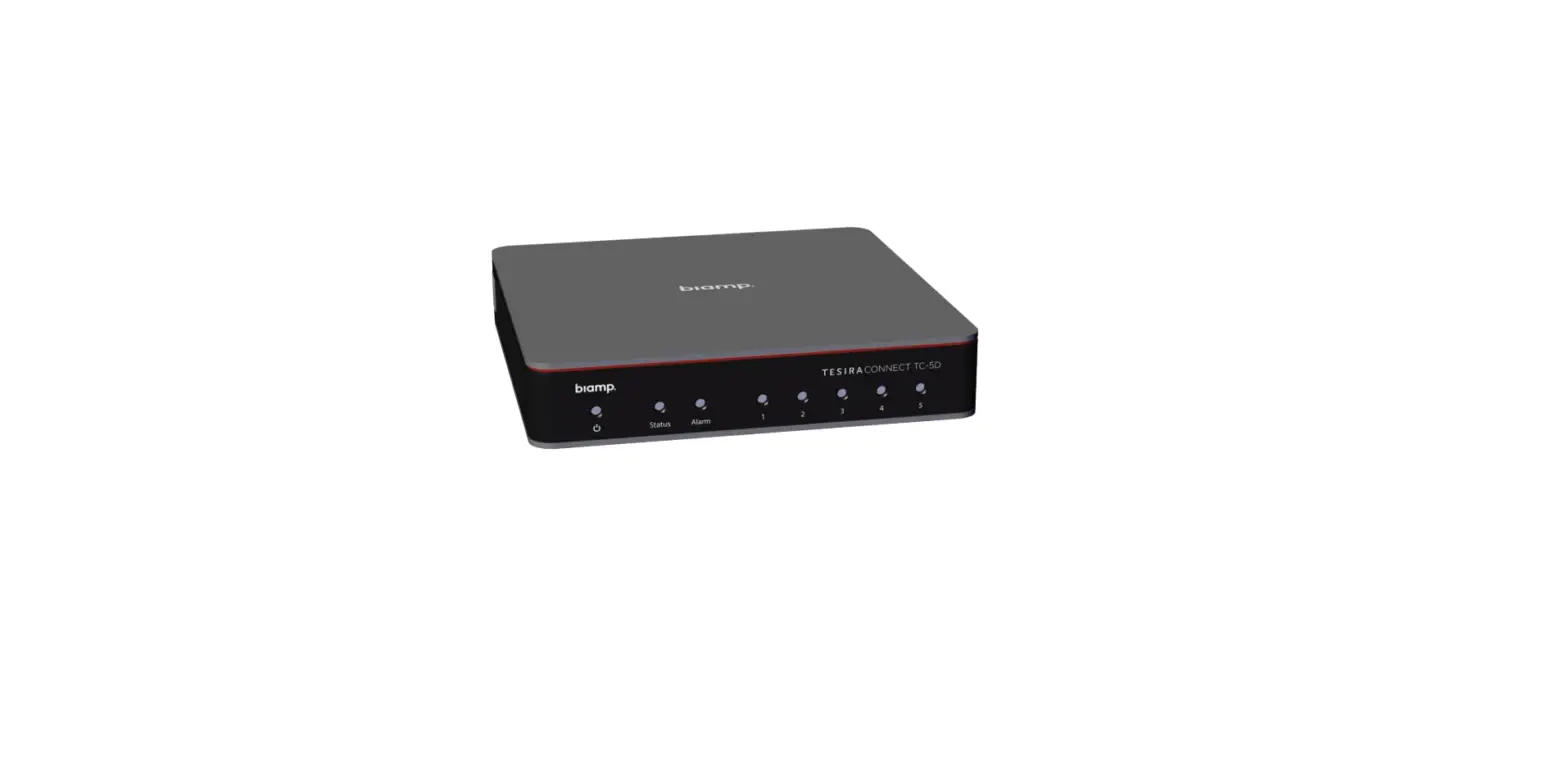 Biamp Tc-5d Tesira Connect Serves User Manual