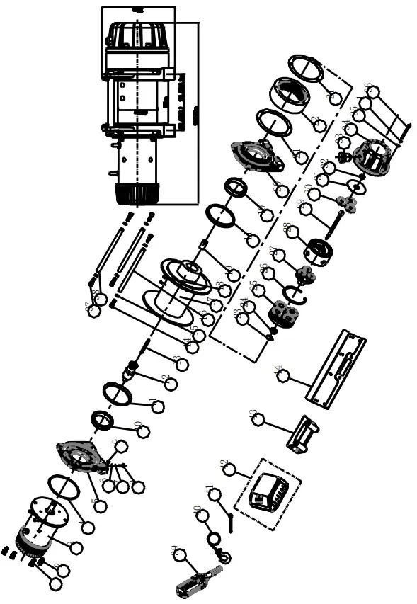 WARRIOR WINCHES 260EHLW12 GRW 12 E Electric Mixer -FIG T