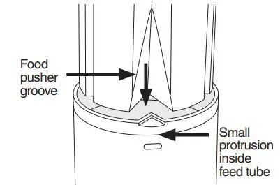 Sage BJE530 the Nutri Juicer Cold Plus User Guide - Slide the food pusher down the food