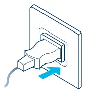 Blueair HealthProtect 7400 7700 Series Air Purifiers - Plug into the power supply 1