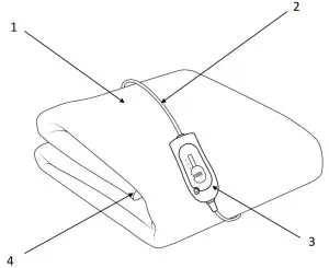 Russell Hobbs RHESB6001 60W Electric Blanket-FEATURE DIAGRAM