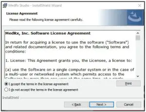 MedRX M Studuio USB Flash Drive -License Agreementh Drive