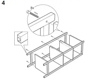 IKEA RÅGRUND Shelving Unit Bamboo-4