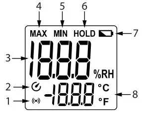 EXTECH RH250W Hygro Thermometer fig 3