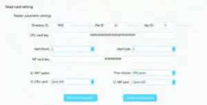 FIG 25 Reader Parameter Setting