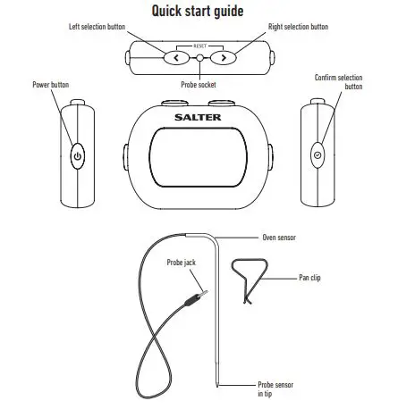 SALTER Leave-in Digital Thermometer fig1