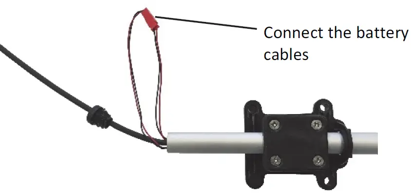 Connecting the Sensor Battery 1