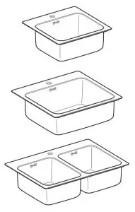 IKEA LANGUDDEN Stainless Steel Inset Sink