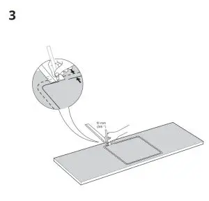IKEA LANGUDDEN Stainless Steel Inset Sink - FIG 7