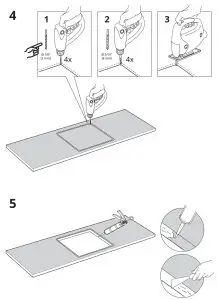 IKEA LANGUDDEN Stainless Steel Inset Sink - FIG 8