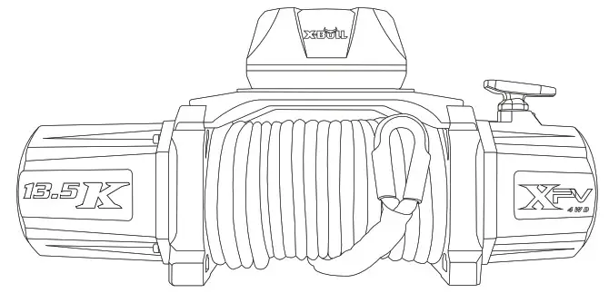 HARBOR FREIGHT X Bull 13500 lbs Capacity Off Road Vehicle Winch - Cover